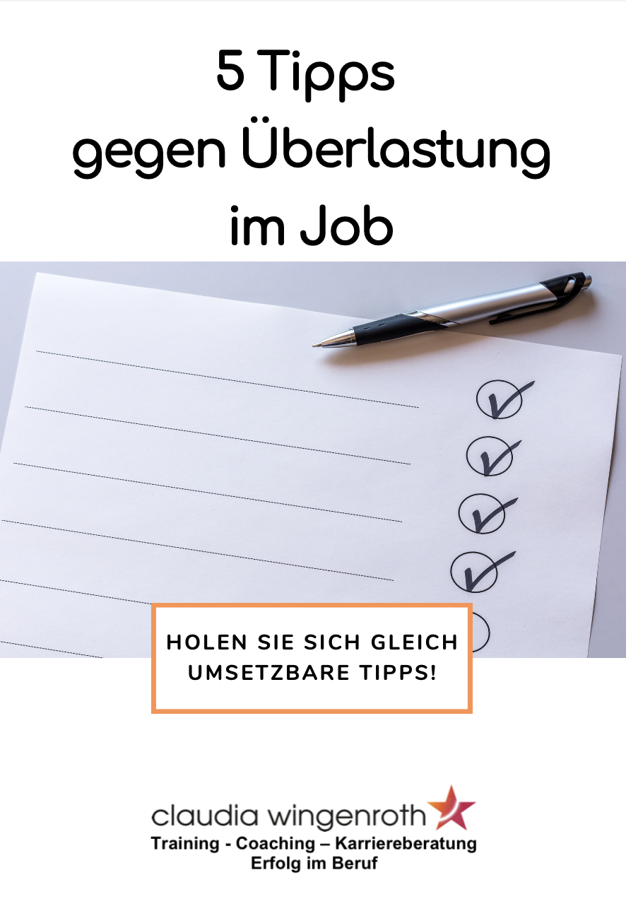 Fünf Tipps gegen Überlastung im Job
